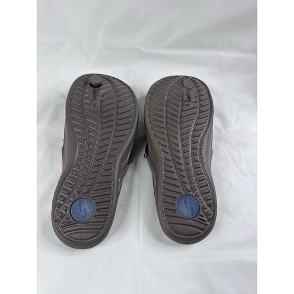 Cheeks South Beach Sandals Comfort Tony Little Studded Womens 7 Brown - Picture 4 of 6